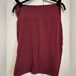 Athleta Maroon pencil stretchy skirt